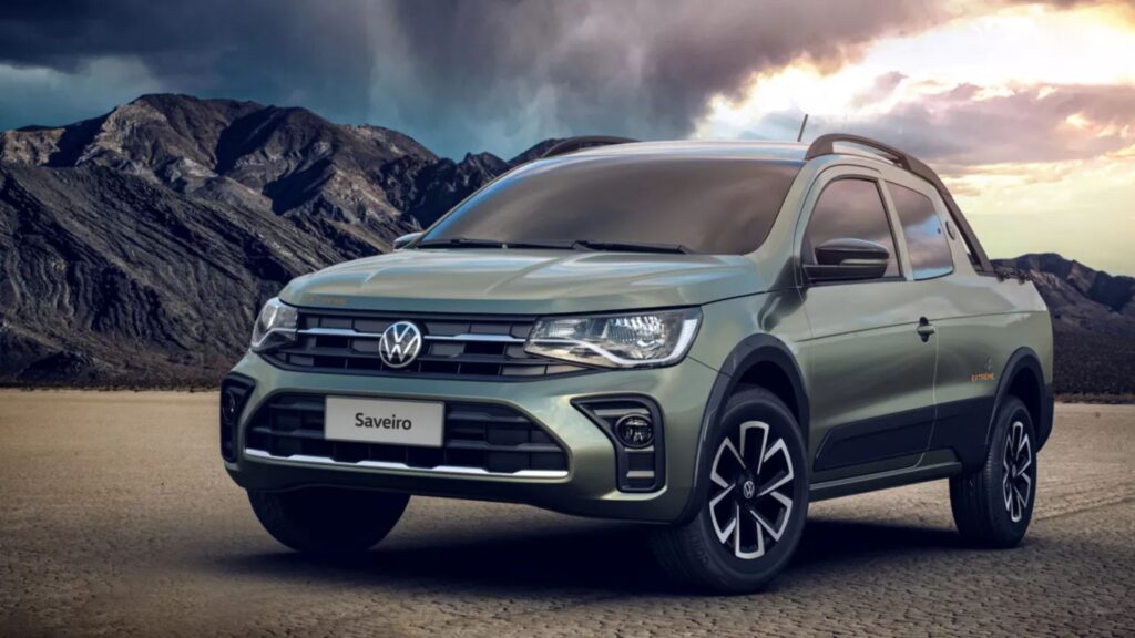 Dianteira da VW Saveiro 2025