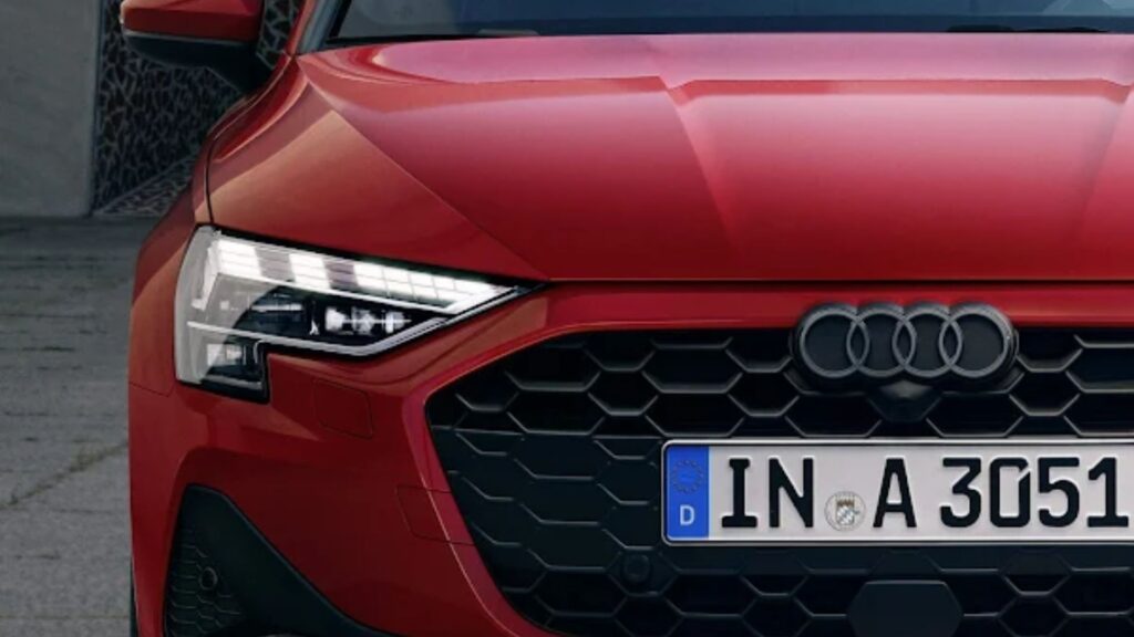 Dianteira do Audi A3 2025
