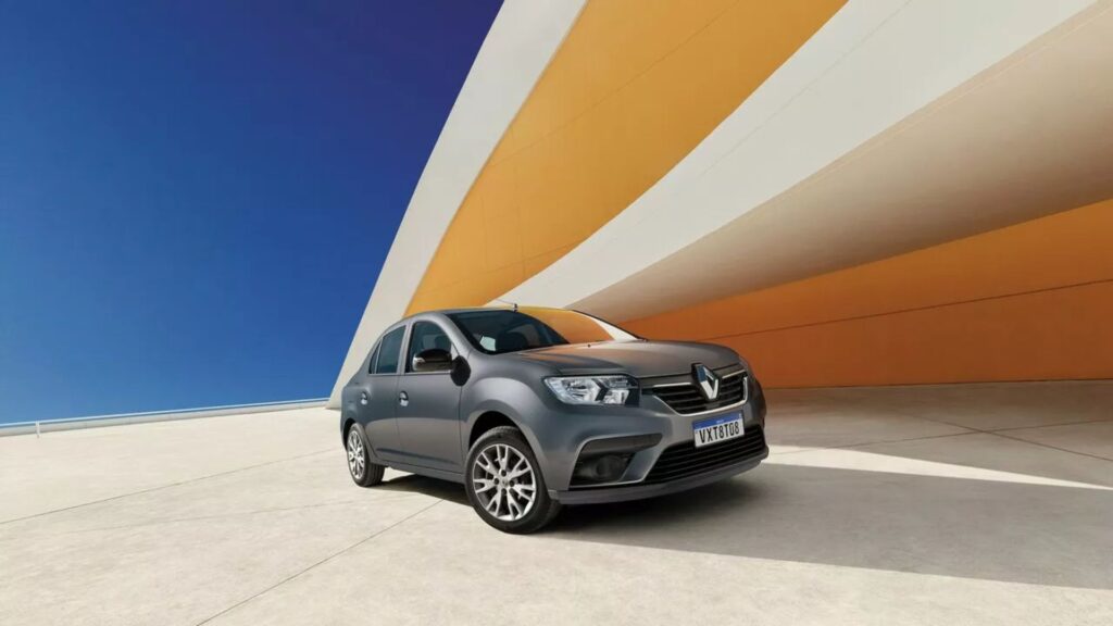 Dianteira do Renault Logan 2025