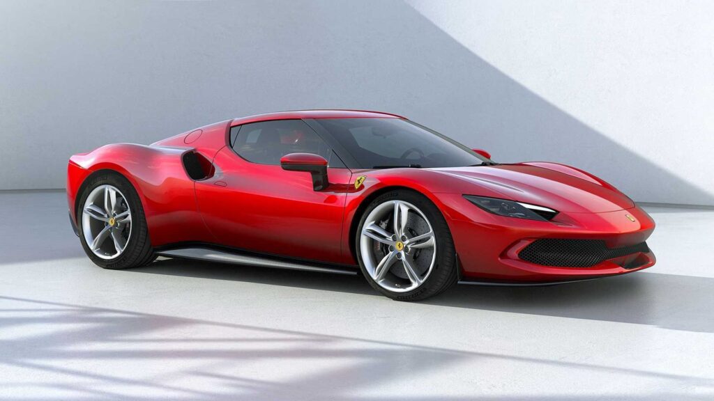 Lateral da Ferrari 296 GTB 2025