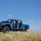 Jeep Wrangler na grama