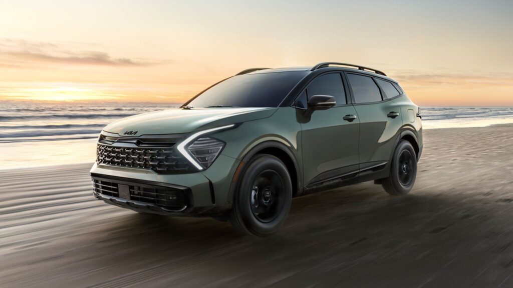 Kia Sportage 2025 em movimento.
