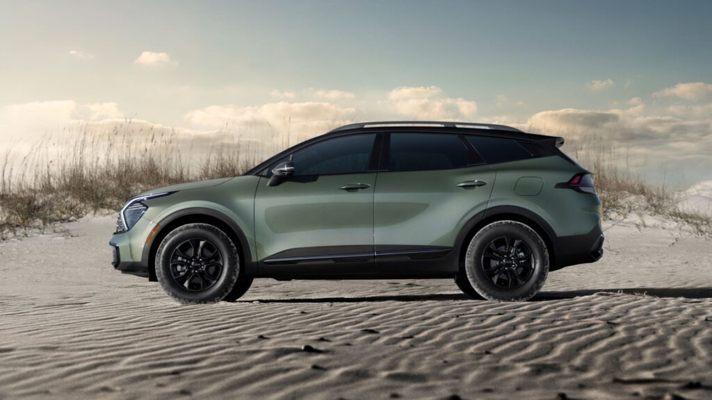 Lateral do Kia Sportage 2025.