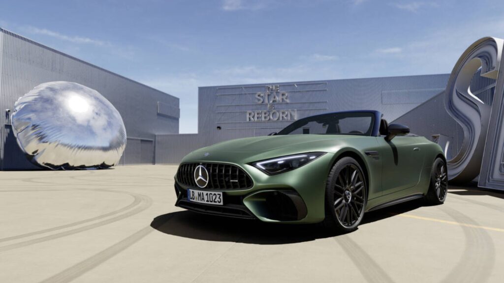 Dianteira do Mercedes-AMG SL 2025.