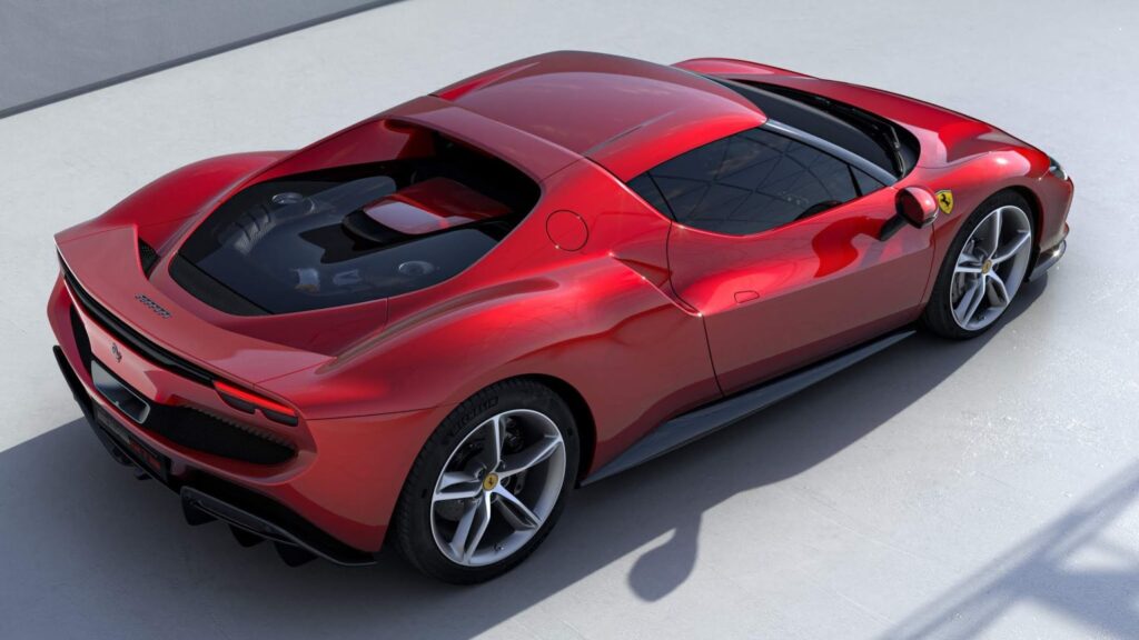 Traseira da Ferrari 296 GTB 2025