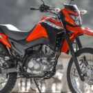 Lateral da Honda NXR 160 Bros 2025.