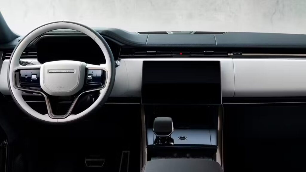 Interna do Land Rover Range Rover Sport 2025.