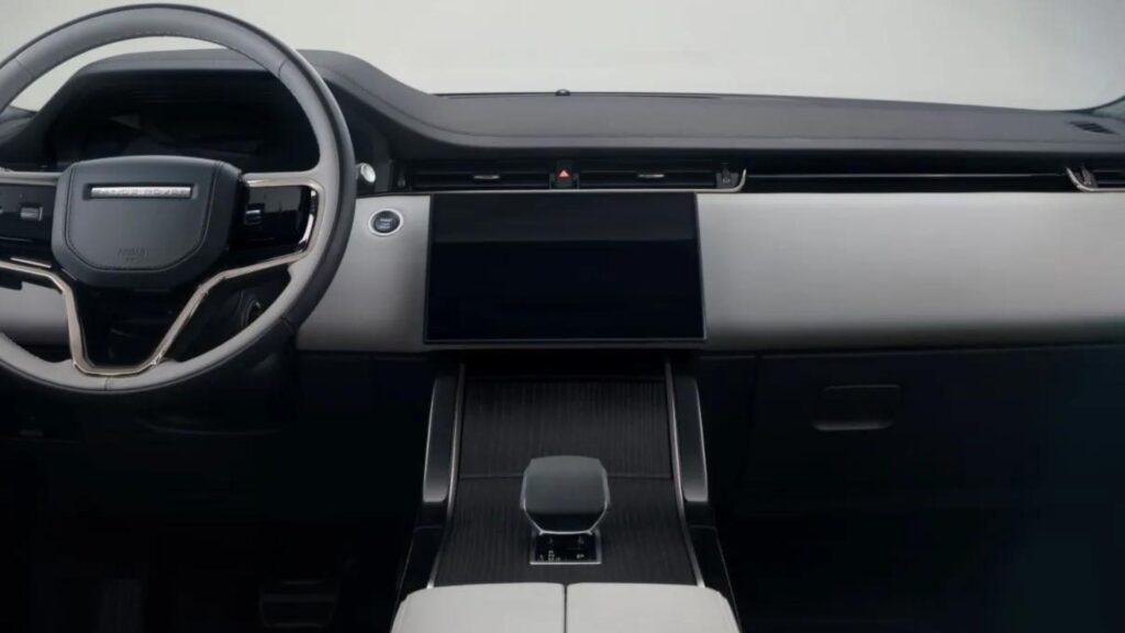 Interna do Land Rover Range Rover Evoque 2025.