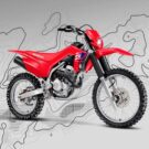 Honda CRF 250F 2025 vernelho.