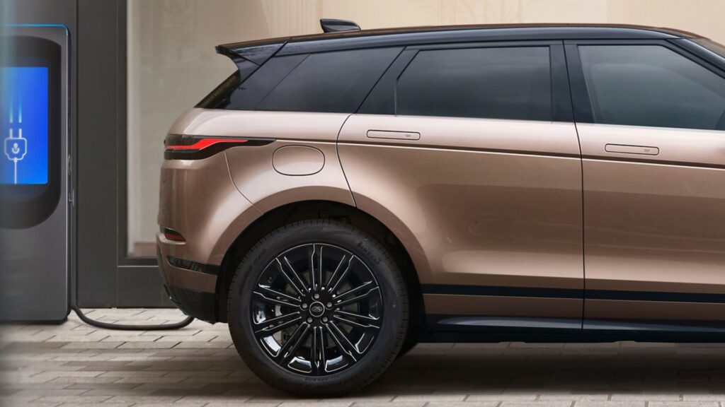 Lateral do Land Rover Range Rover Evoque 2025.