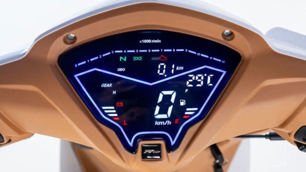 Painel da Shineray RIO 125 EFI 2025.