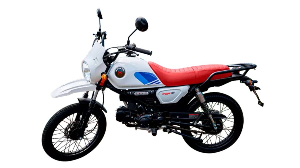 Shineray WORKER 150 2025 branca em fundo branco.