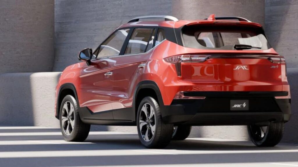 Traseira do Jac E-JS4 2025.