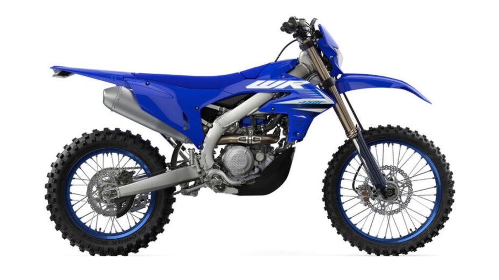 Yamaha WR450F 2025 em fundo branco.
