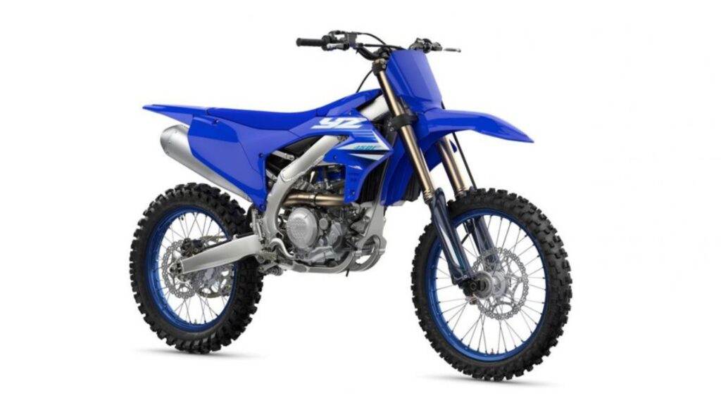 Yamaha YZ250F 2025 em fundo branco.