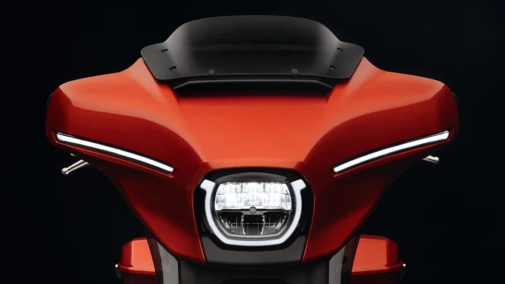 Dianteira da Harley-Davidson Road Glide 2025.