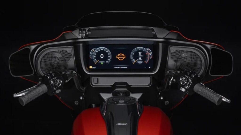 Lanterna traseira da Harley-Davidson Road Glide 2025.