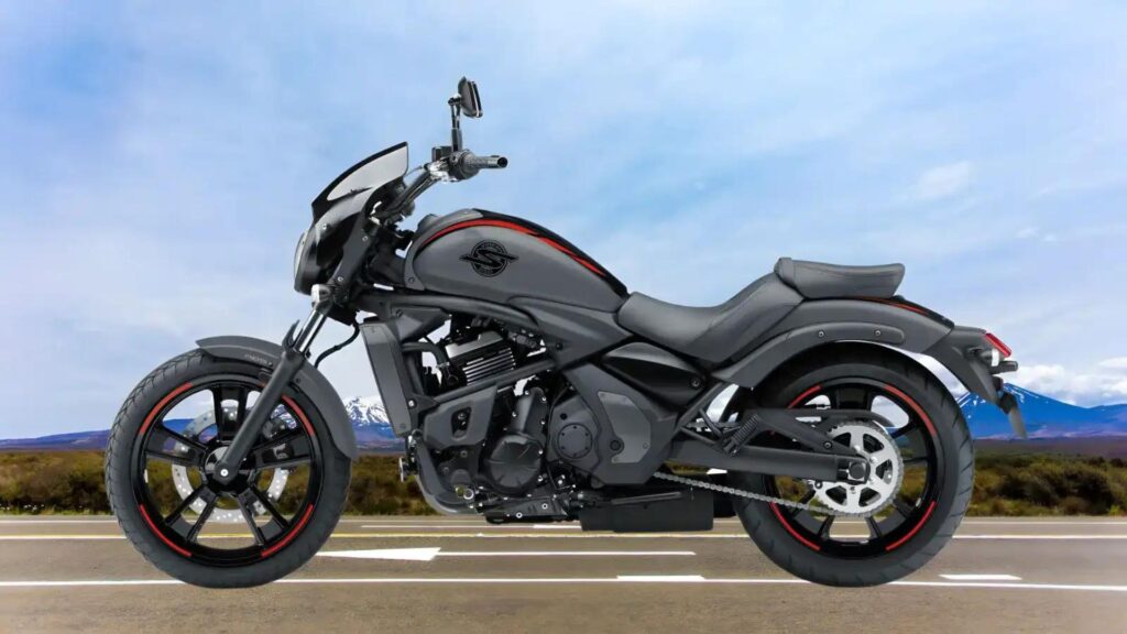 Lateral da Kawasaki Vulcan S 2025.