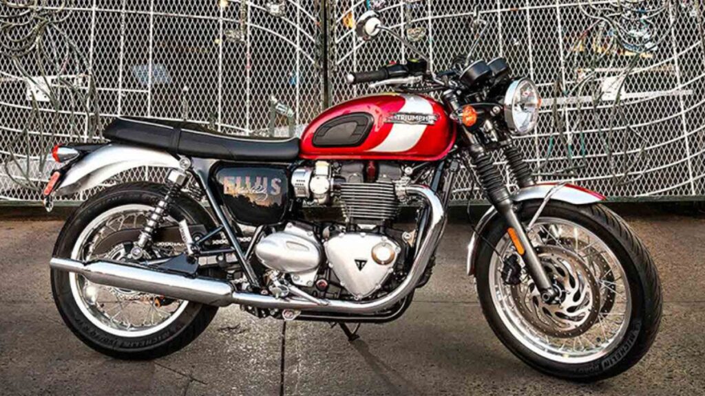 Lateral da Triumph Bonneville 2025.