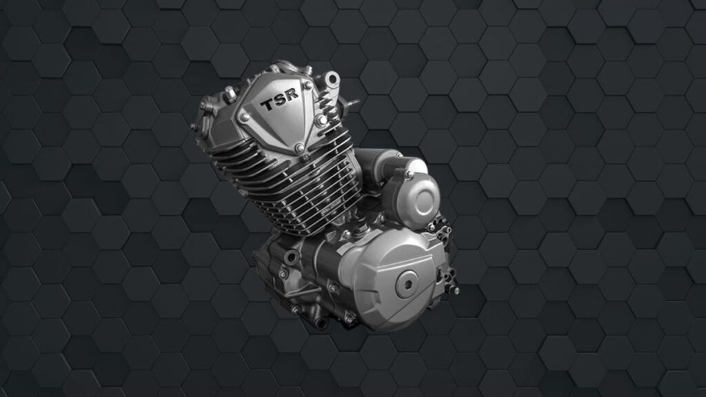 Motor da Haojue Chopper Road 150 2025.