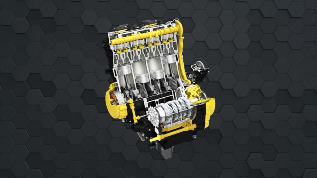 Motor da Suzuki GSX-S1000 GT 2025.
