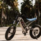 Shineray SE-BIKE 2025 parada em praia.