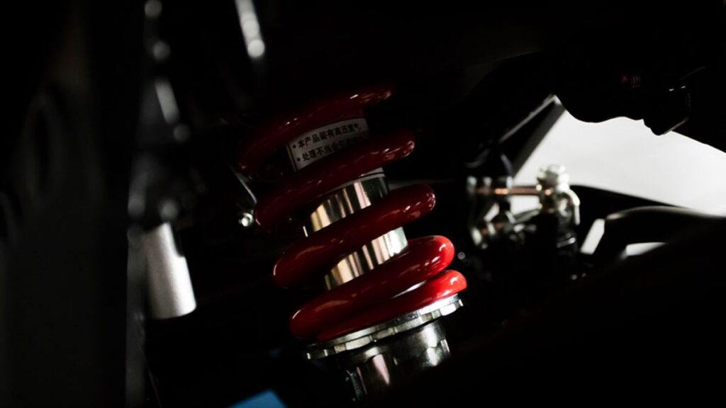 Suspensão traseira da Haojue DR160 2025.
