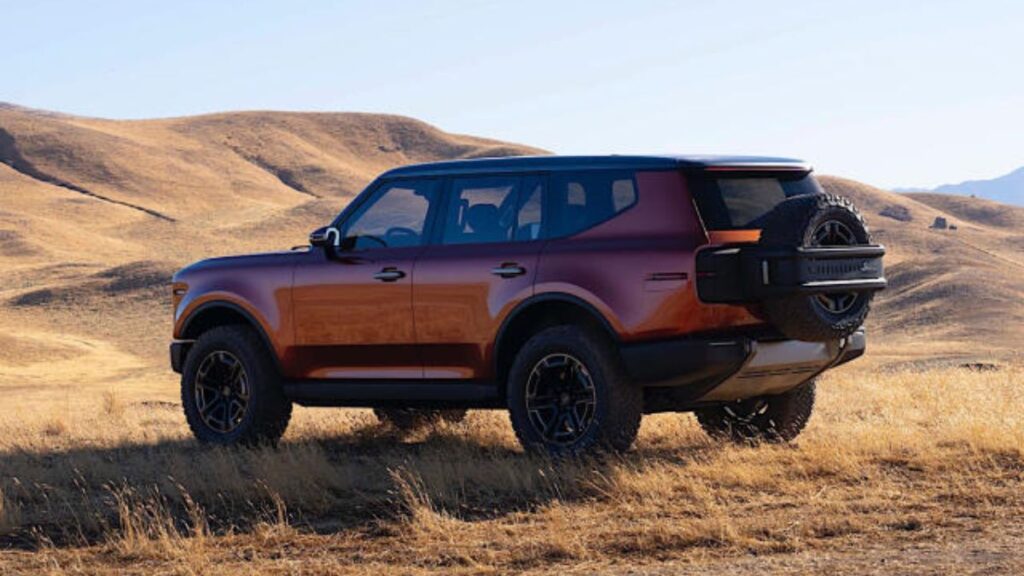 Traseira do Volkswagen Scout.