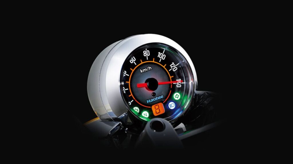 Velocímetro da Haojue Master Ride 150 2025.