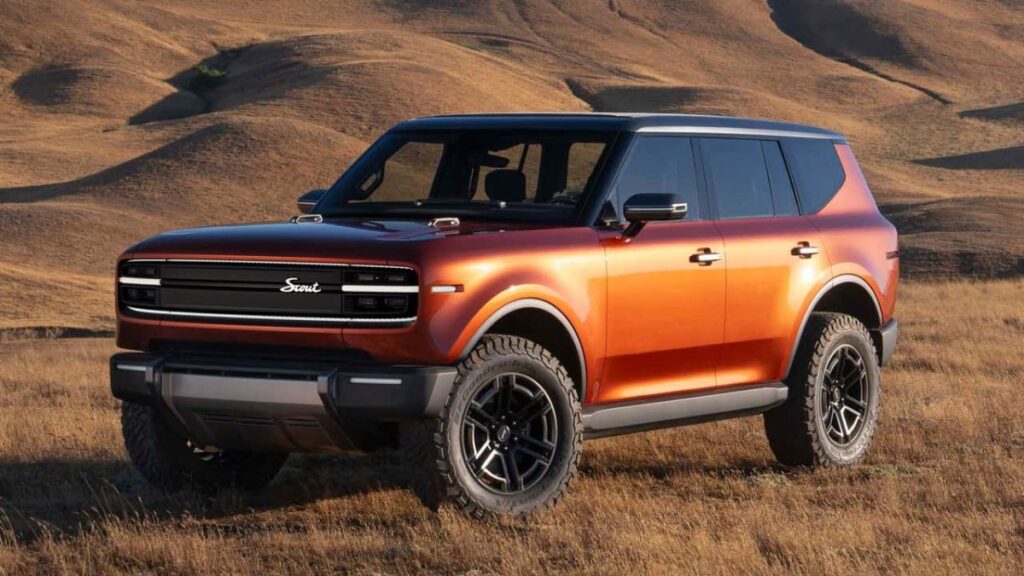 Volkswagen Scout na diagonal.