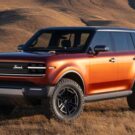 Volkswagen Scout na diagonal.