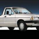 Pampa na diagonal em fundo azul.