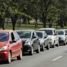 Carros numa fila