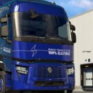 Renault Trucks azul parado.