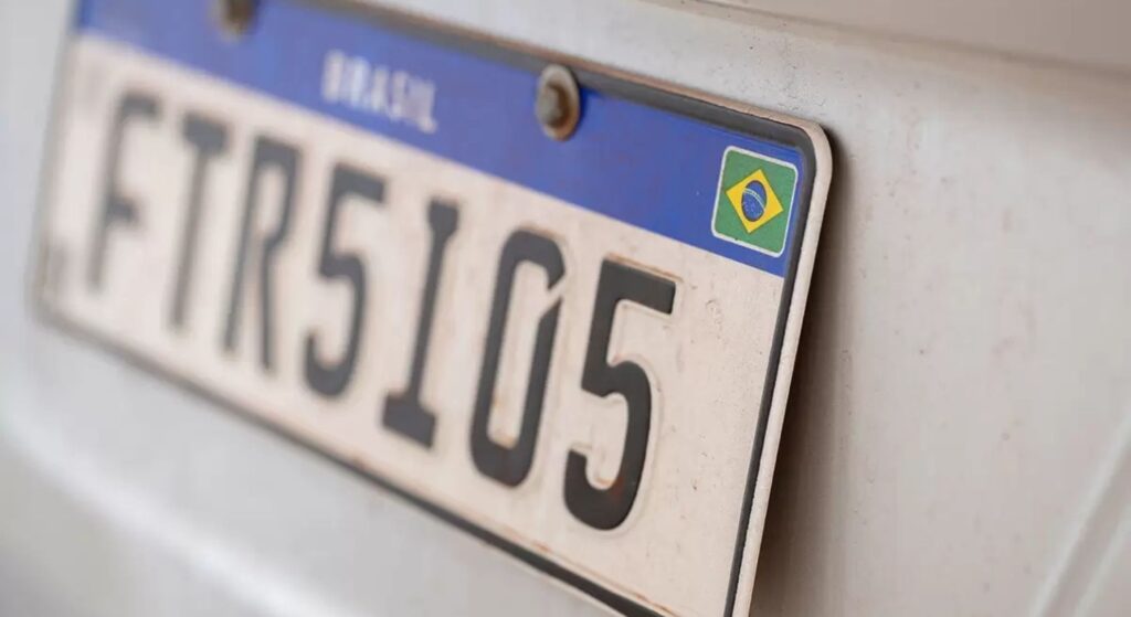 Placa de carro.