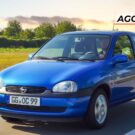 Corsa Wind azul na estrada.