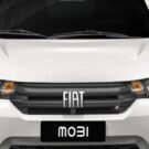 Frente do Fiat Mobi Like branco branco.