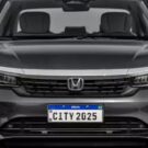 frente honda city cinza