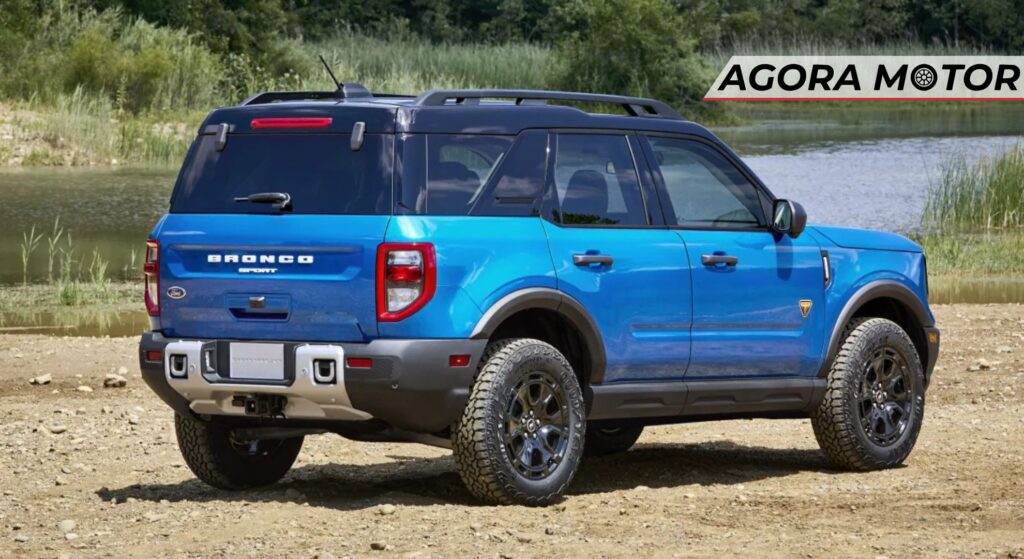 Ford Branco azul de costas.