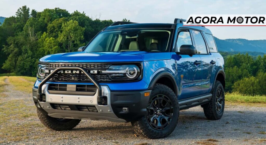 Ford Branco parado de frente.