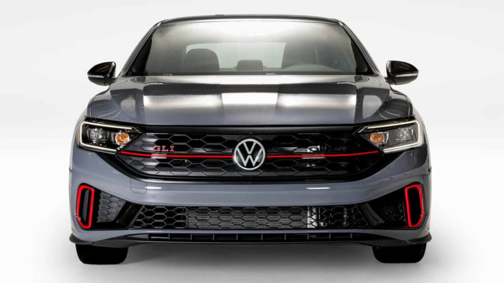 frente volkswagen jetta gli cinza