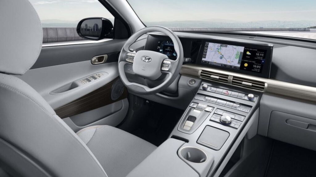 Interna do Hyundai Nexo.