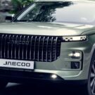 Jaecoo 7 verde na estrada.