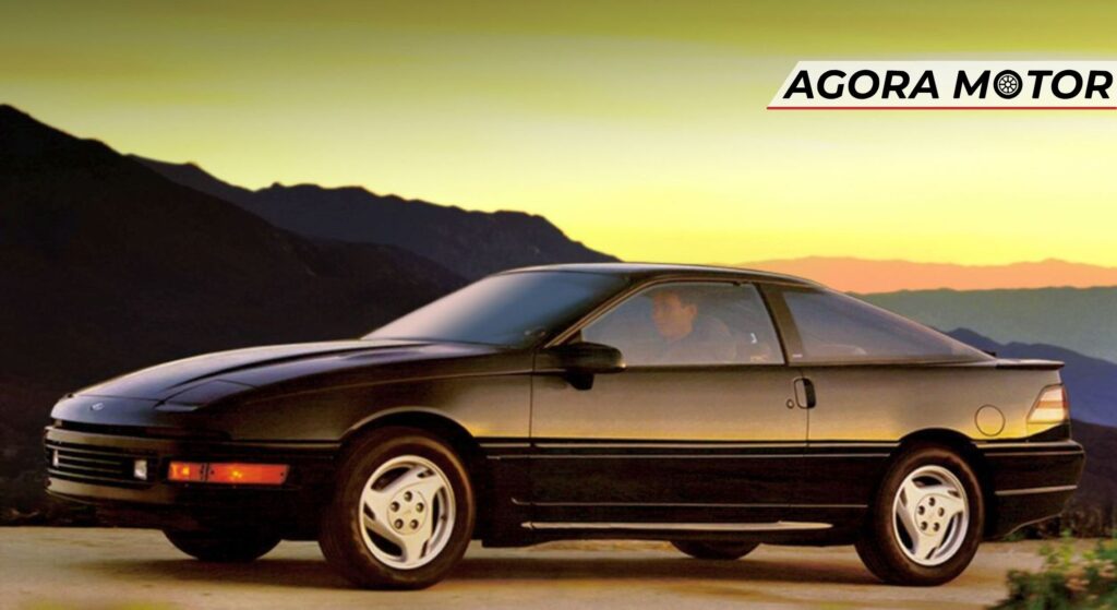 Ford Probe preto de lado.