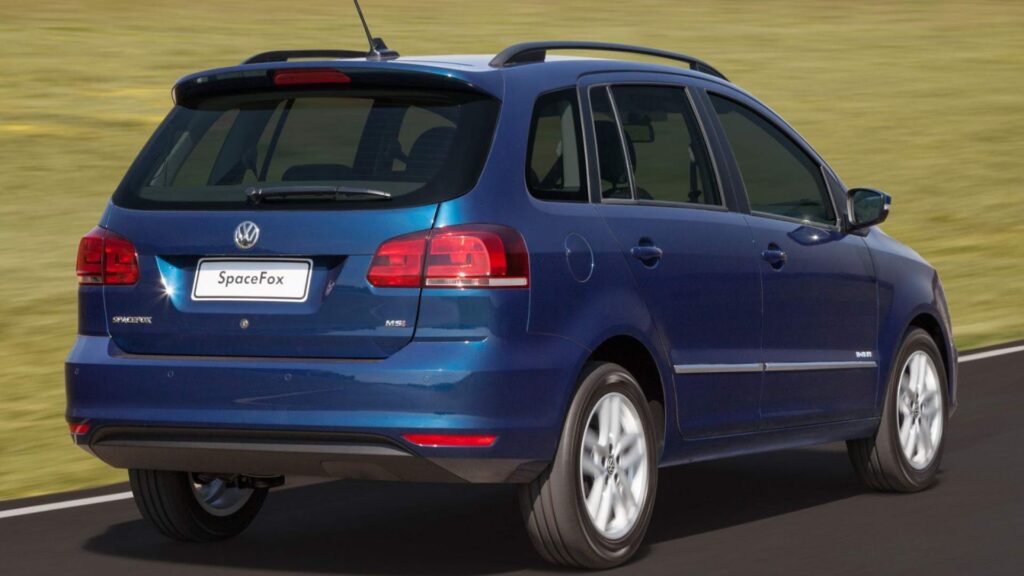traseira volkswagen spacefox azul
