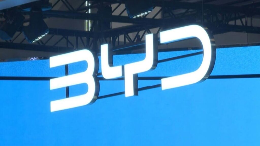 Logo da BYD.