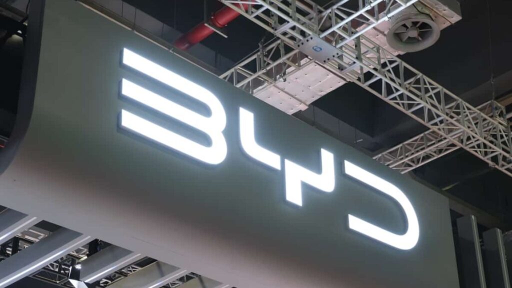 Logo da BYD.