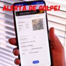 Celular aberto no aplicativo do Ipva.