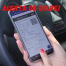 Celular aberto no aplicativo do Ipva.