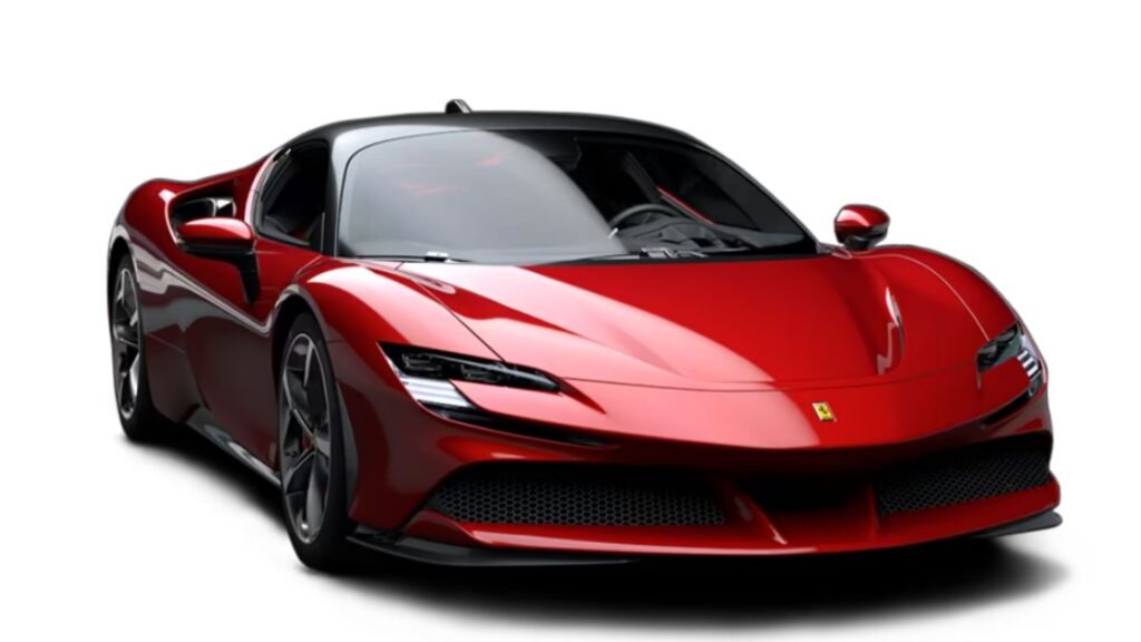 Ferrari SF90 Stradale vermelha.